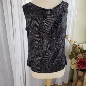 Ronni Nicole size L multi glitter top